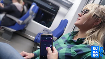 Amateur Teacher Reaches Orgasm With Remote-Controlled Vibrator On Train